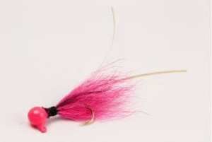 Slater Thread Neck Jig 1/32 Pink/Black/Pink #6 Hook 3pk Slater Thread Neck Jig 1/32 Pink/Black/Pink #6 Hook 3pk
