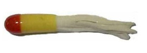 Big Bite Crappie Tubes 1.5" 10ct Red/Yellow/White Big Bite Crappie Tubes 1.5" 10ct Red/Yellow/White