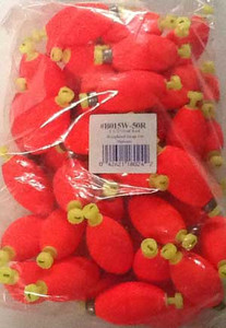 Betts Snap On Weighted Oval 1.50" 50ct Red Betts Snap On Weighted Oval 1.50" 50ct Red