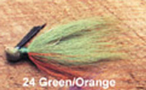 Arkie 1/4 Bucktail 6/cd Green/Orange Arkie 1/4 Bucktail 6/cd Green/Orange
