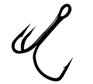 Gamakatsu Treble Hook EWG Black Size 2 10ct Gamakatsu Treble Hook EWG Black Size 2 10ct