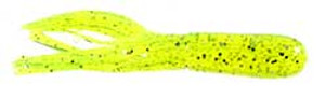 Big Bite Crappie Tubes 1.5" 10ct Chartreuse Sparkle Big Bite Crappie Tubes 1.5" 10ct Chartreuse Sparkle