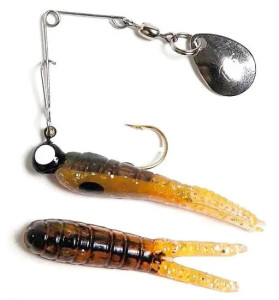 Betts Spin 1/4 Value Pack Split Tail Orange Craw Glitter Betts Spin 1/4 Value Pack Split Tail Orange Craw Glitter