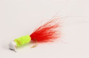 Slater Original Jig 1/16 White/Chartreuse/Orange #4 Hook 3pk Slater Original Jig 1/16 White/Chartreuse/Orange #4 Hook 3pk