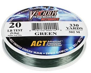 Vicious Ultimate LoVis Green Mono 330yd 25lb Vicious Ultimate LoVis Green Mono 330yd 25lb