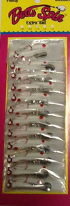 Betts Spin 1/16 White Red Dot 12/cd Betts Spin 1/16 White Red Dot 12/cd