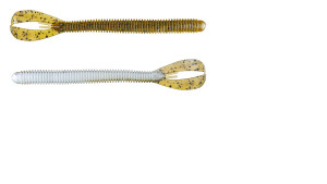 Strike King Rage Twin Tail Menace Worm 6"  Green Pumpkin Pearl Belly Strike King Rage Twin Tail Menace Worm 6"  Green Pumpkin Pearl Belly