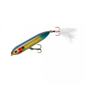 Heddon Super Spook Jr Feathered 3.5" 1/2oz Wounded Shad Heddon Super Spook Jr Feathered 3.5" 1/2oz Wounded Shad