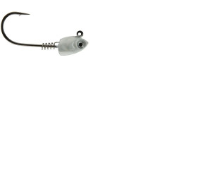 Gamakatsu Swim Bait Head w/spring 4/0-1/4oz Pearl 3ct Gamakatsu Swim Bait Head w/spring 4/0-1/4oz Pearl 3ct