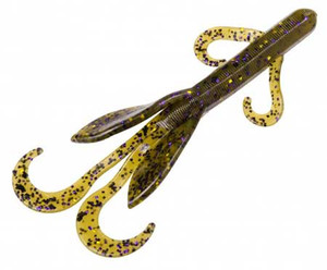 Strike King Game Hawg 5.25" 6ct Green Pumpkin Purp.Gold Strike King Game Hawg 5.25" 6ct Green Pumpkin Purp.Gold