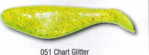 Luckie Strike Shad Minnow 5" 10ct Chart Glitter Luckie Strike Shad Minnow 5" 10ct Chart Glitter