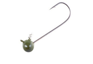 Owner Shakey Football Head 1/8oz Size 4/0 4ct Green Pumpkin Owner Shakey Football Head 1/8oz Size 4/0 4ct Green Pumpkin