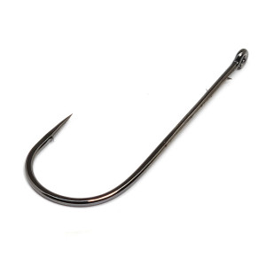 Gamakatsu Worm Hook Straight Shank Round Bend NSBlack Size 3/0 5ct Gamakatsu Worm Hook Straight Shank Round Bend NSBlack Size 3/0 5ct