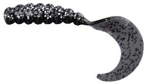 Big Bite Fat Grub 2" 10ct Black Sparkle Big Bite Fat Grub 2" 10ct Black Sparkle