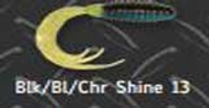 Big Bite Ring Triple Grub 2" 10ct Black/Blue/Chartreuse Big Bite Ring Triple Grub 2" 10ct Black/Blue/Chartreuse