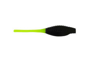 Bass A Pro Tiny Shad 2" 15ct Black Chart Tail Bass A Pro Tiny Shad 2" 15ct Black Chart Tail
