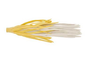 H&H Rubber Skirts Large 3ct Yellow/White H&H Rubber Skirts Large 3ct Yellow/White