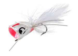Betts Bass Bug White/White Size 1/0 Betts Bass Bug White/White Size 1/0
