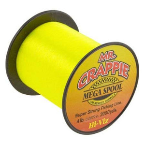 Lews Mr Crappie Mono Line 1200yd 8lb H iVis Yellow Lews Mr Crappie Mono Line 1200yd 8lb H iVis Yellow