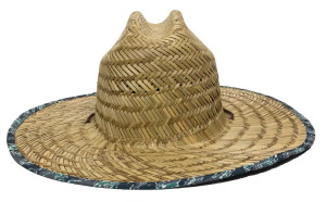 Outdoor Cap Lifeguard Straw Hat w/water print Outdoor Cap Lifeguard Straw Hat w/water print