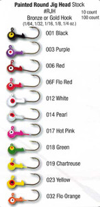 Luckie Strike Round Jig Head Painted 1/4 10ct Hot Pink Luckie Strike Round Jig Head Painted 1/4 10ct Hot Pink