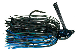 Strike King Hack Attack Jig 1/2oz Black/Blue Strike King Hack Attack Jig 1/2oz Black/Blue