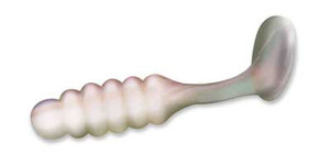 Slider Pan Fish Grub 1" 20ct Pearl Slider Pan Fish Grub 1" 20ct Pearl