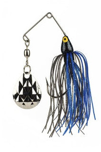 Strike King Mini King Spinnerbait 1/8 oz. Black/Blue Strike King Mini King Spinnerbait 1/8 oz. Black/Blue
