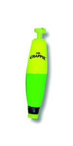 Betts Mr.Crappie Snap-on Cigar Weighted 2.50" 50ct Yel/Green Betts Mr.Crappie Snap-on Cigar Weighted 2.50" 50ct Yel/Green