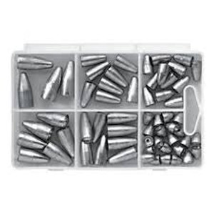 Bullet Weight Pro Assortment Worm Sinker 60ct Bullet Weight Pro Assortment Worm Sinker 60ct