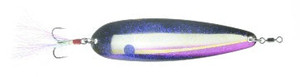 Nichols 5" Lake Fork Flutter Spoon, Purple Threadfin, 1-1/8oz Nichols 5" Lake Fork Flutter Spoon, Purple Threadfin, 1-1/8oz