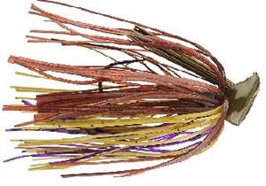 Buckeye Flat Top Finesse Jig 1/4oz Purple Pumpkin Buckeye Flat Top Finesse Jig 1/4oz Purple Pumpkin