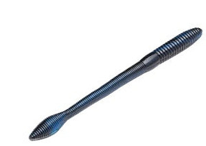 Strike King Fat Baby KVD Finesse Worm 5" 12ct Black Blue Swirl Strike King Fat Baby KVD Finesse Worm 5" 12ct Black Blue Swirl