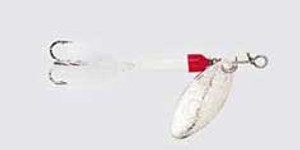 Yakima Rooster Tail 1/8 White Red Tip Yakima Rooster Tail 1/8 White Red Tip