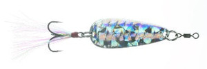 Nichols Mojo Flutter Spoon, Shattered Glass Silver, 1/2oz Nichols Mojo Flutter Spoon, Shattered Glass Silver, 1/2oz