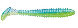 Big Bite Pro Swimmer 2.8" 8ct Electric Blue Chartreuse Big Bite Pro Swimmer 2.8" 8ct Electric Blue Chartreuse
