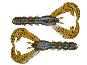 Strike King Rage Baby Craw 3 9pk Blue Craw Red Flake Strike King Rage Baby Craw 3 9pk Blue Craw Red Flake