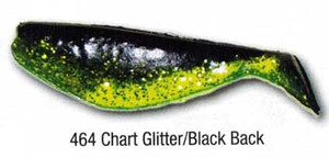 Luckie Strike Shad Minnow MC 5" 10ct Chart Glitter/Black Back Luckie Strike Shad Minnow MC 5" 10ct Chart Glitter/Black Back