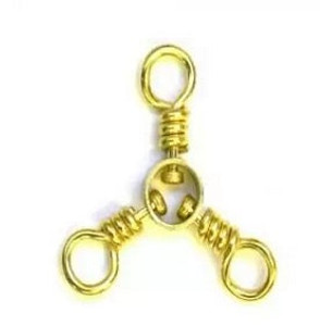 HT Brass 3-Way Swivel 12ct Size 4 EACH HT Brass 3-Way Swivel 12ct Size 4 EACH