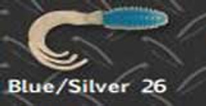 Big Bite Ring Triple Grub 2" 10ct Blue/Silver Big Bite Ring Triple Grub 2" 10ct Blue/Silver