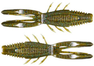 Rapala CrushCity Bronco Bug 4in 6ct Green Pumpkin Blue Rapala CrushCity Bronco Bug 4in 6ct Green Pumpkin Blue