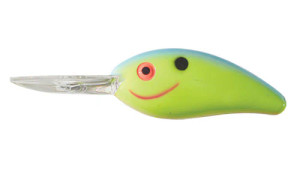 Bomber Fat Free Shad Jr 1/2 Chartreuse Blue