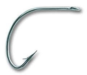 Mustad Wide Gap Hook Nickle 100ct Size 2/0 Mustad Wide Gap Hook Nickle 100ct Size 2/0
