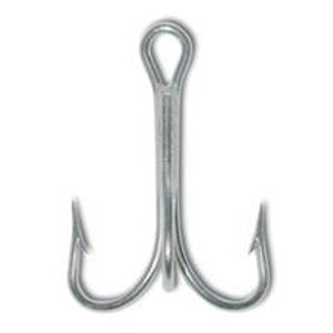 Mustad Treble Hook Nickle 25ct Size 1 Mustad Treble Hook Nickle 25ct Size 1