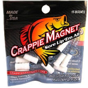 Leland Crappie Magnet 1.5" 15ct White/Blue/Silver Flake Leland Crappie Magnet 1.5" 15ct White/Blue/Silver Flake