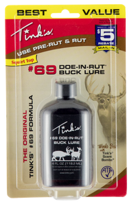 Tinks W6202 #69 Doe-In-Rut Deer Attractant Doe In Estrus Scent 4 oz Bottle Tinks W6202 #69 Doe-In-Rut Deer Attractant Doe In Estrus Scent 4 oz Bottle