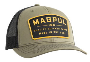 Magpul MAG1102-314 Go Bang Trucker Hat OD Green/Black Adjustable Snapback OSFA Structured Magpul MAG1102-314 Go Bang Trucker Hat OD Green/Black Adjustable Snapback OSFA Structured