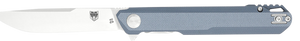 Cobratec Knives Ctmongry Monarch 3.50" Folding Plain Satin D2 Steel Blade, 4.75" Gray G10 Handle Cobratec Knives Ctmongry Monarch 3.50" Folding Plain Satin D2 Steel Blade, 4.75" Gray G10 Handle