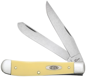 Case 30114 Yellow Synthetic Trapper Folding Clip Point/Spey Plain Mirror Polished Carbon Steel Blade/Smooth Handle Case 30114 Yellow Synthetic Trapper Folding Clip Point/Spey Plain Mirror Polished Carbon Steel Blade/Smooth Handle