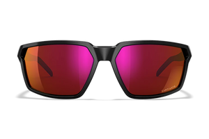 Wiley X Ac6Sra06 Sierra M/L Red Mirror Lens Polycarbonate Gloss Black Frame